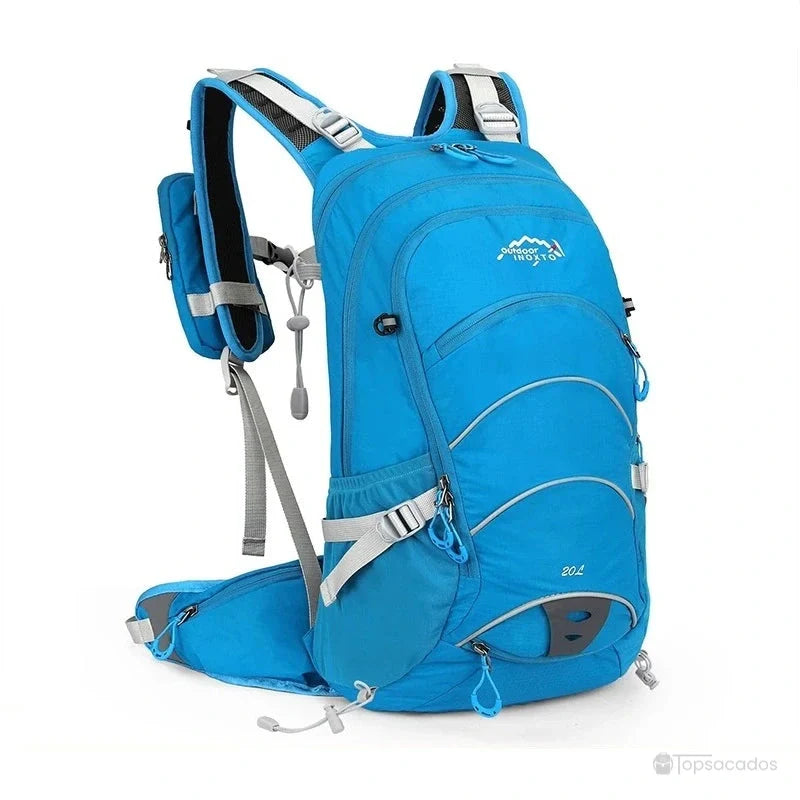 Sac à dos 20 L randonnée bleu vif 20L avec poches latérales zippées et sangles ajustables pour l’extérieur