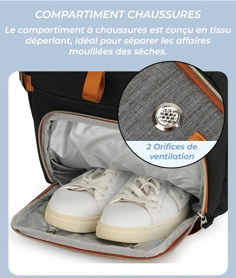 Sac à dos compartiment chaussure