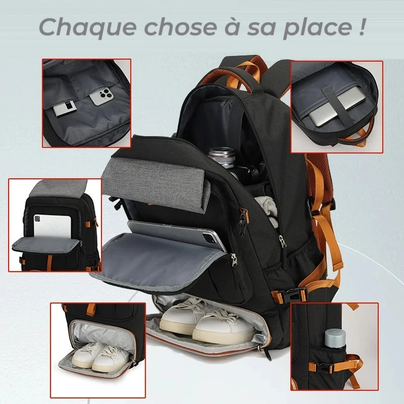 Sac à dos compartiment chaussure