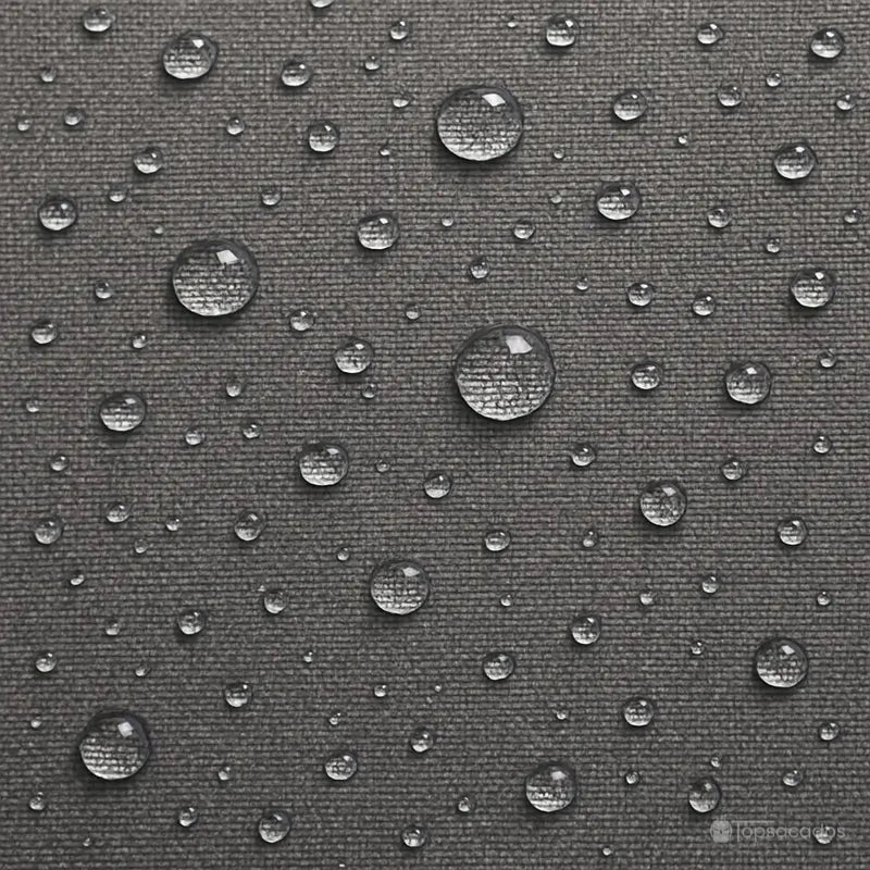 Sac à dos école fille tissu gris avec gouttes d'eau montrant résistance à l'eau