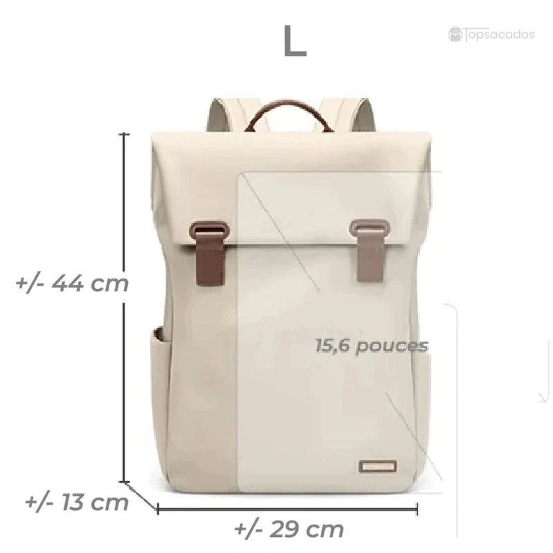 Sac à dos femme antivol grand format compatible avec ordinateur 15,6 pouces, dimensions 44x29x13 cm