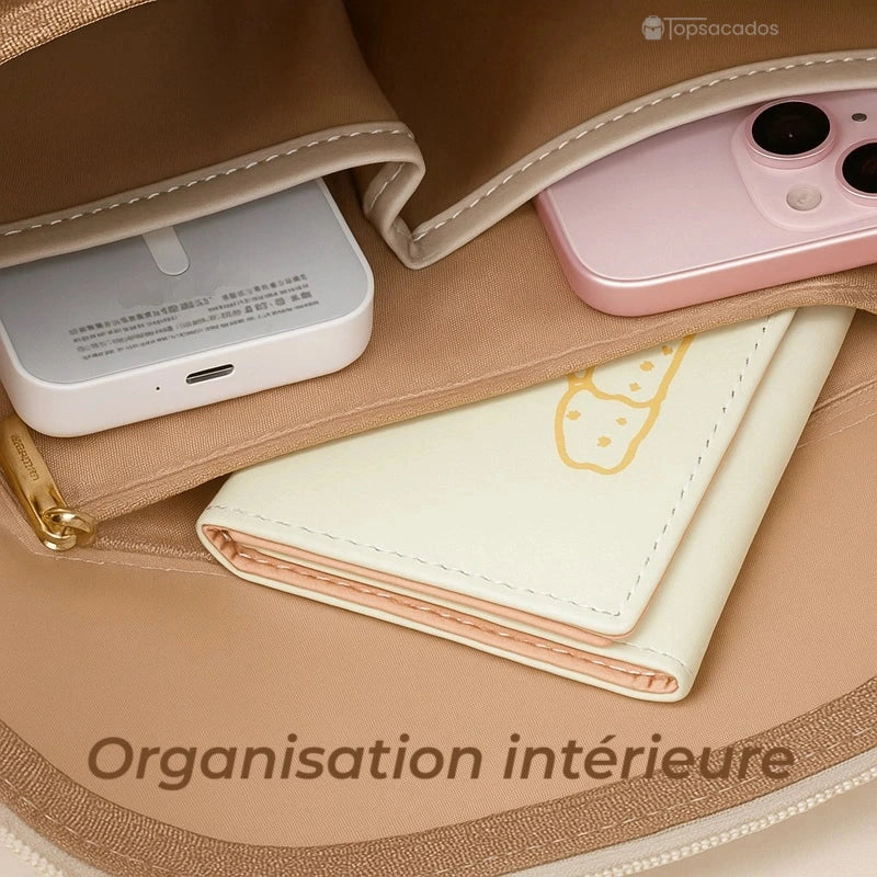 Sac à dos femme antivol avec poches intérieures pratiques pour téléphone, portefeuille et accessoires