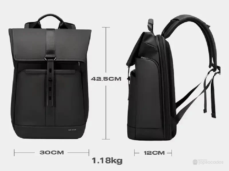 Sac à dos ordinateur étanche de dimensions 42.5 cm par 30 cm par 12 cm, léger avec un poids de 1.18 kg.
