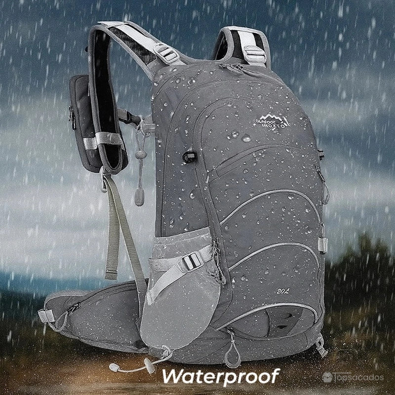 Sac à dos 20 L randonnée gris 20L imperméable sous la pluie, conçu pour résister aux intempéries en extérieur