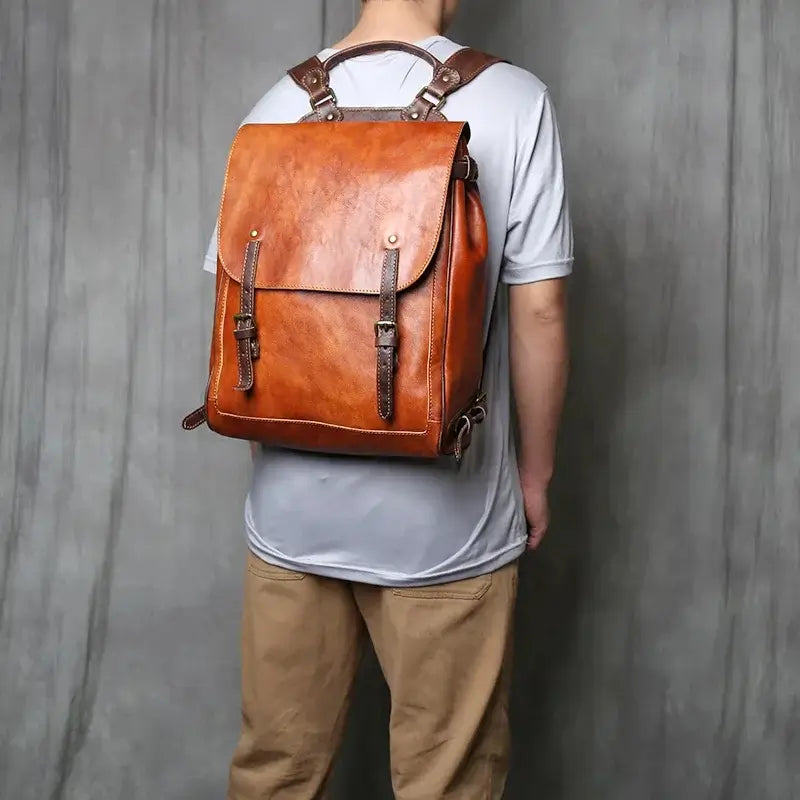 Sac à dos homme cuir vintage