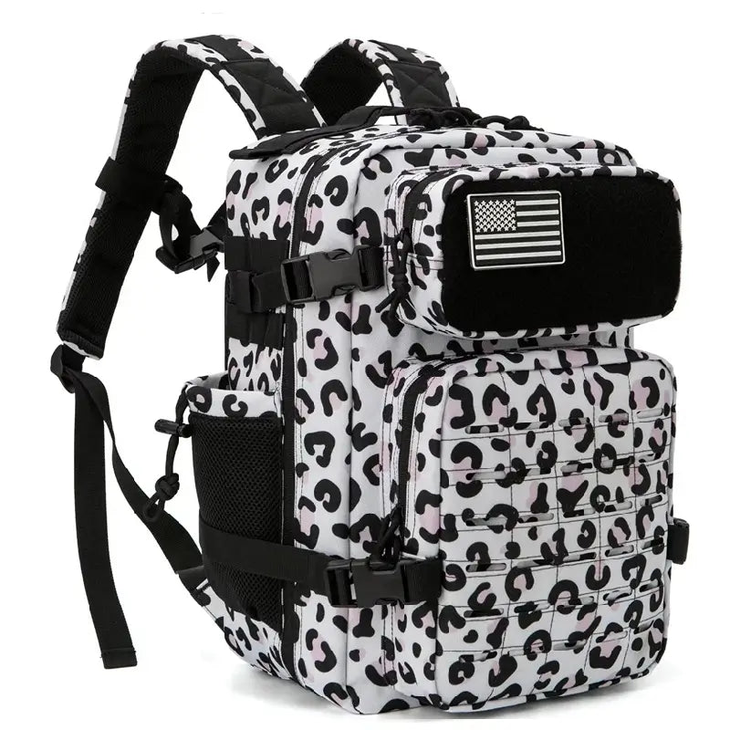 Sac à dos Militaire femme motif léopard, pratique et résistant pour l’aventure