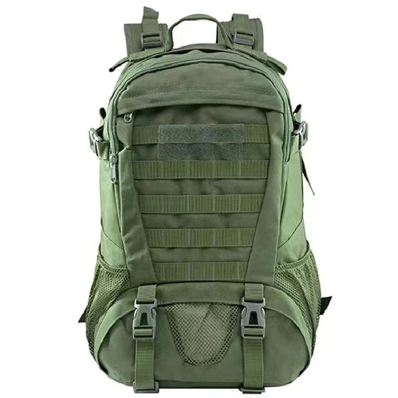 Sac à dos tactique 35 litres vert armée avec attaches rapides et compartiments multiples